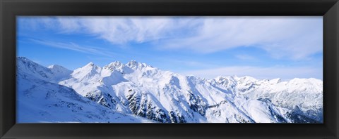 Framed Snow covered Alps, Schonjoch, Tirol, Austria Print