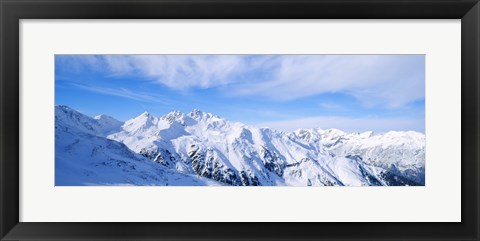 Framed Snow covered Alps, Schonjoch, Tirol, Austria Print