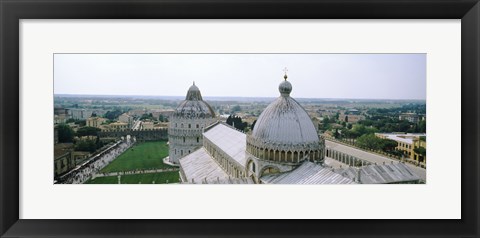 Framed Cathedral in a city, Pisa Cathedral, Piazza Dei Miracoli, Pisa, Tuscany, Italy Print