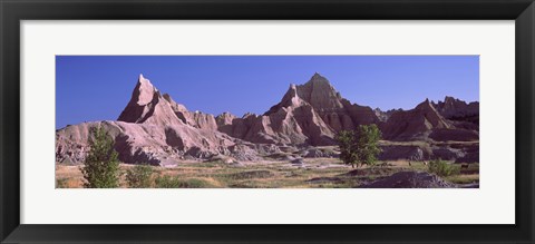 Framed Mountains at Badlands National Park, South Dakota, USA Print