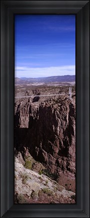 Framed Royal Gorge Suspension Bridge, Colorado, USA (vertical) Print
