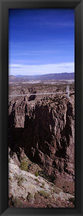 Framed Royal Gorge Suspension Bridge, Colorado, USA (vertical) Print