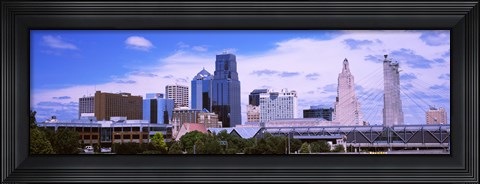 Framed Skyscraper and Broadway Bridge in Kansas City, Missouri, USA 2012 Print