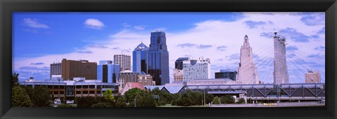 Framed Skyscraper and Broadway Bridge in Kansas City, Missouri, USA 2012 Print