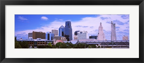 Framed Skyscraper and Broadway Bridge in Kansas City, Missouri, USA 2012 Print