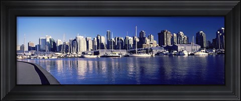 Framed Marina View, Vancouver, British Columbia, Canada 2013 Print