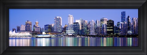 Framed Vancouver skyline, British Columbia, Canada Print