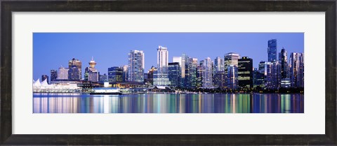 Framed Vancouver skyline, British Columbia, Canada Print