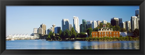 Framed City at the waterfront, Vancouver, British Columbia, Canada 2013 Print