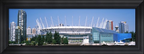 Framed Stadium at the waterfront, BC Place Stadium, Vancouver, British Columbia, Canada Print