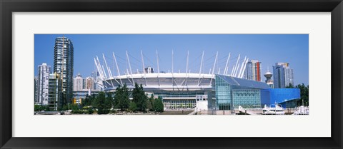 Framed Stadium at the waterfront, BC Place Stadium, Vancouver, British Columbia, Canada Print