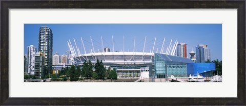 Framed Stadium at the waterfront, BC Place Stadium, Vancouver, British Columbia, Canada Print