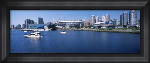 Framed Stadium at the waterfront, BC Place Stadium, Vancouver, British Columbia, Canada 2013 Print