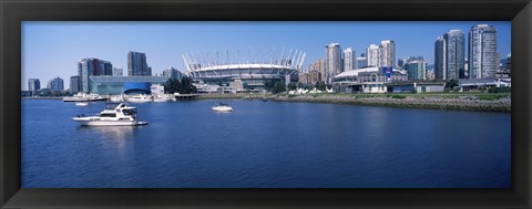 Framed Stadium at the waterfront, BC Place Stadium, Vancouver, British Columbia, Canada 2013 Print