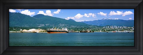Framed Shipyard at Vancouver, British Columbia, Canada Print