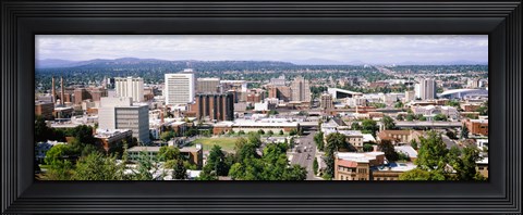 Framed Spokane, Washington State Print