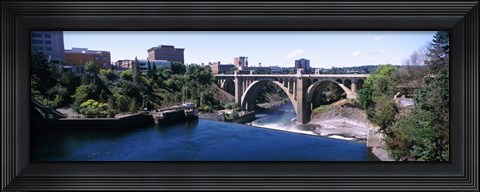Framed Monroe Street Bridge, Spokane, Washington State Print