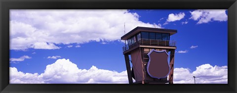 Framed High section view of railroad tower, Cheyenne, Wyoming, USA Print