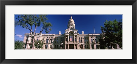 Framed Wyoming State Capitol Building, Wyoming, USA Print