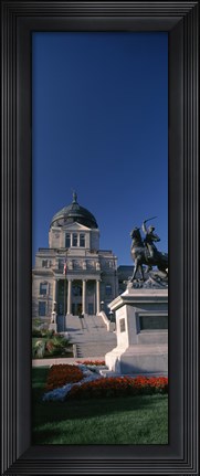 Framed Facade of a government building, Helena, Montana Print