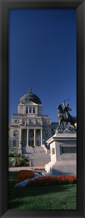 Framed Facade of a government building, Helena, Montana Print