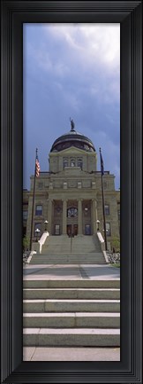 Framed Steps to Montana State Capitol Building, Helena, Montana Print