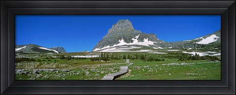 Framed Hidden Lake Nature Trail at US Glacier National Park, Montana, USA Print