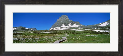 Framed Hidden Lake Nature Trail at US Glacier National Park, Montana, USA Print