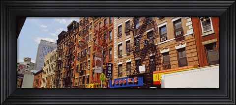 Framed Buildings in a street, Mott Street, Chinatown, Manhattan, New York City, New York State Print