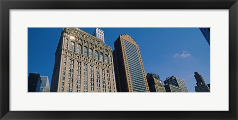 Framed Buildings in a downtown district, New York City, New York State, USA Print