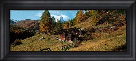 Framed Valais Canton, Switzerland Print