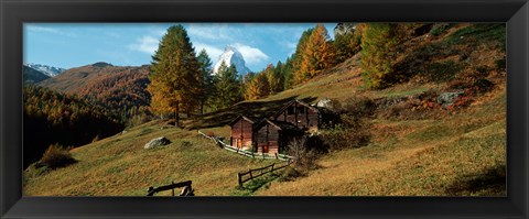 Framed Valais Canton, Switzerland Print