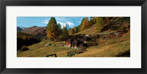 Framed Valais Canton, Switzerland Print