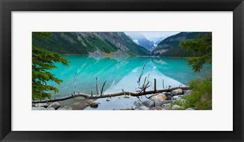 Framed Reflections in Lake Louise, Banff National Park, Alberta, Canada Print