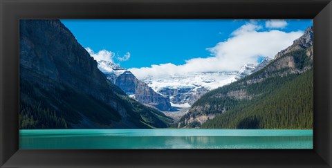 Framed Lake Louise with Canadian Rockies in the background, Banff National Park, Alberta, Canada Print