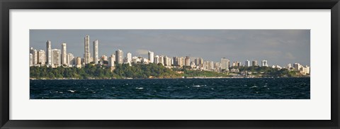 Framed Salvador skyline, Brazil Print