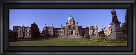 Framed Facade of a parliament building, Victoria, Vancouver Island, British Columbia, Canada Print
