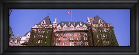 Framed Low angle view of the Empress Hotel, Victoria, Vancouver Island, British Columbia, Canada Print