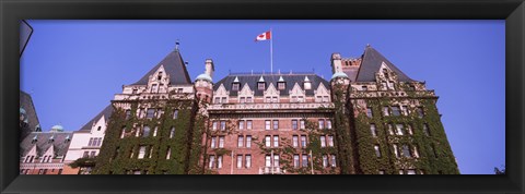 Framed Low angle view of the Empress Hotel, Victoria, Vancouver Island, British Columbia, Canada Print