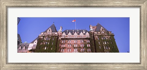 Framed Low angle view of the Empress Hotel, Victoria, Vancouver Island, British Columbia, Canada Print