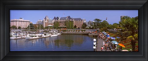 Framed Inner Harbor, Victoria, Vancouver Island, British Columbia, Canada Print