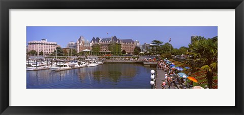 Framed Inner Harbor, Victoria, Vancouver Island, British Columbia, Canada Print