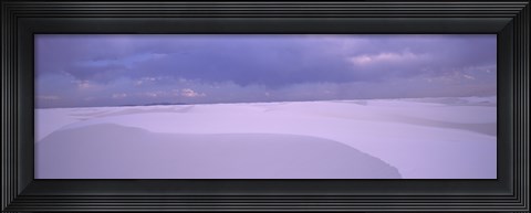 Framed White Sand Dunes in New Mexico Print