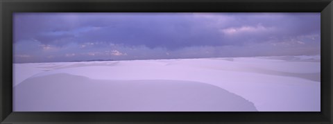 Framed White Sand Dunes in New Mexico Print