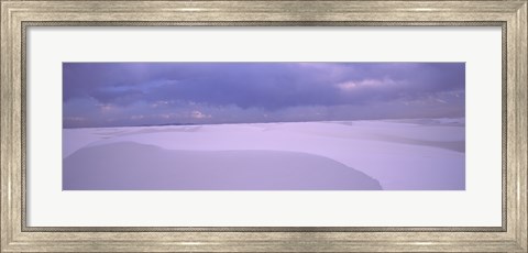 Framed White Sand Dunes in New Mexico Print