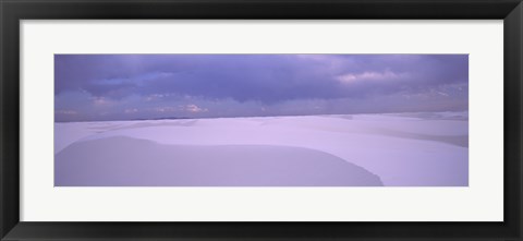 Framed White Sand Dunes in New Mexico Print