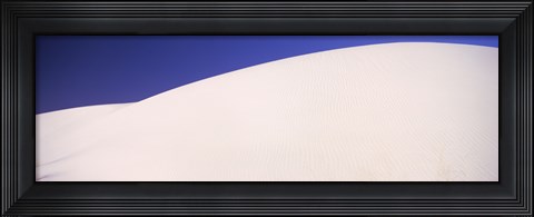 Framed White Sands Desert with Blue Sky Print
