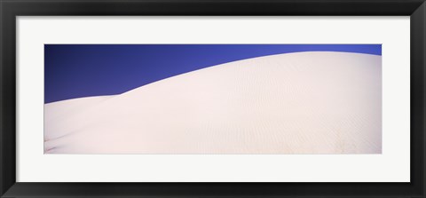 Framed White Sands Desert with Blue Sky Print