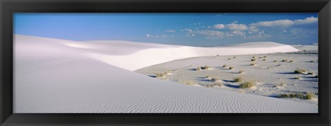 Framed Clouds Over the White Sands Desert Print