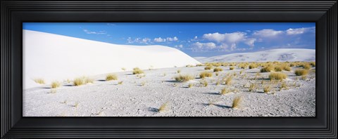 Framed White Sands and Blue Sky, New Mexico Print